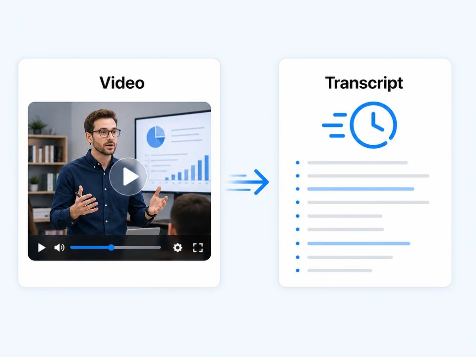 Fast WebM video transcription with Notesnip
