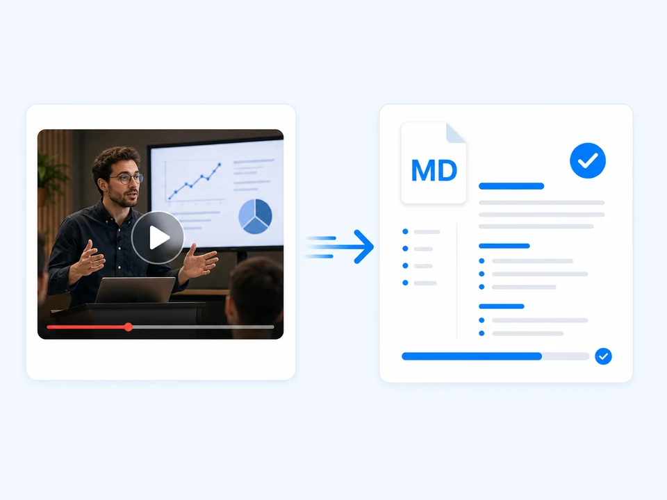 Fast Markdown note export from a YouTube video using Notesnip
