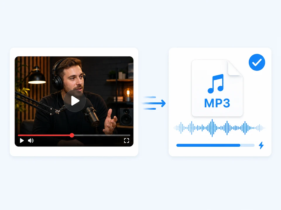 Fast MP3 export from a YouTube video using Notesnip