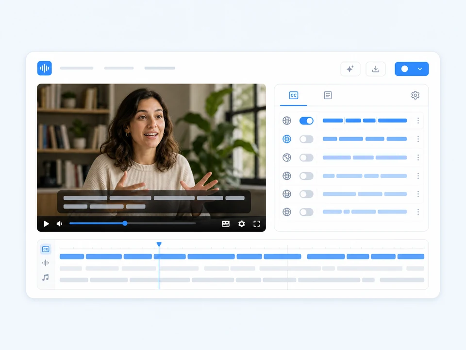 Accessible web captions and caption tracks generated from YouTube